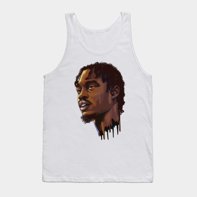 Lil Tjay art Design T-shirt Tank Top by Carlart1 🎨